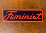 Fresh Fish - Feminist Bumper Sticker / Vinyl Decal Script Lettering