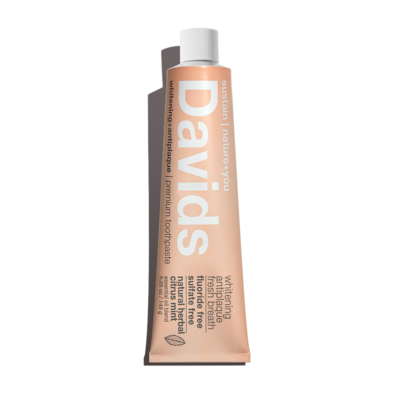 Davids Natural Toothpaste - Davids premium toothpaste  /  herbal citrus peppermint