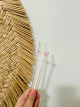 KuriArt Designs - Coquette Bow Glass Straw