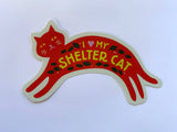 Fresh Fish - I Love My Shelter Cat Bumper Sticker / Vinyl Decal