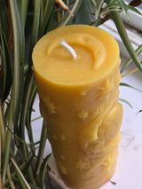 Farm and Hive - Goodnight Moon Pillar | Beeswax Candle