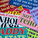 The Silver Spider - Not without my tchotchkes! Bumper Sticker