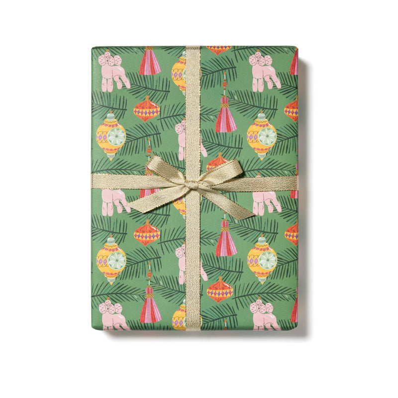 Red Cap Cards - Christmas Poodle Holiday Wrapping Paper