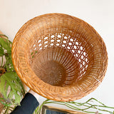Vintage Wicker Planter Basket