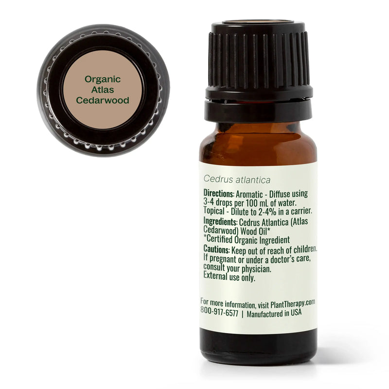 Plant Therapy - Organic Atlas Cedarwood Essential Oil 10 mL