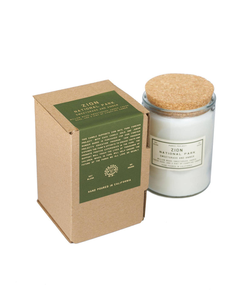 Parks Project - Zion Sweetgrass and Amber Candle