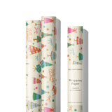 Red Cap Cards - Holly Jolly Trees Holiday Wrapping Paper