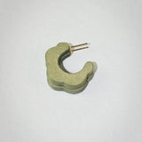 Abalone Mini Hoop Shaped Earrings - BINKY AND LULU