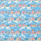 Red Cap Cards - Little Pink Houses Holiday Wrapping Paper