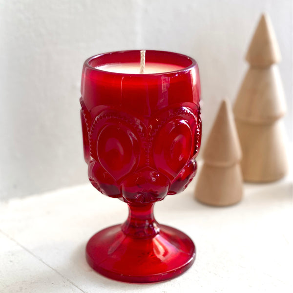 Holiday Glassware Candles