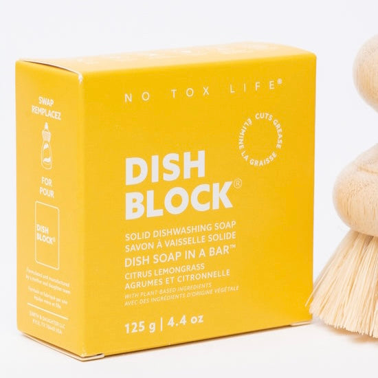 DISH BLOCK® Solid Dish Soap - 4.4 oz bar - Citrus Lemongrass