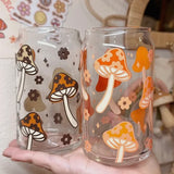 amarieacreates - Retro Floral Mushy Glass Cup