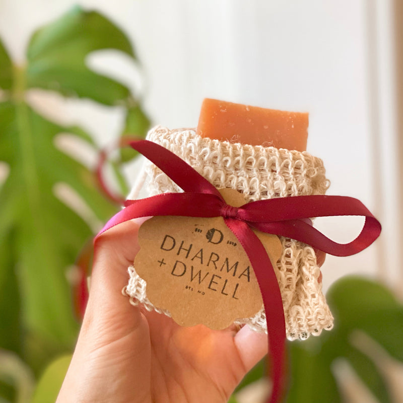 *Holiday Special* Agave Woven Soap Bag + Vegan Body Bar