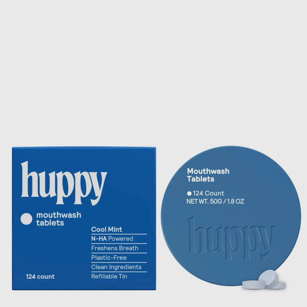 Alcohol-Free & Fluoride-Free Mouthwash Tablets Box - Cool Mint