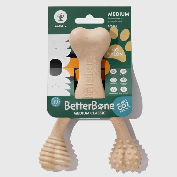 MEDIUM BetterBone All-Natural Sustainable Chew Toy - For Small Dogs