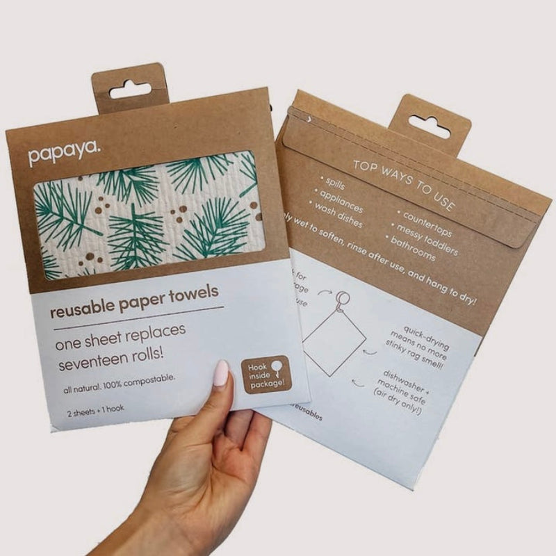 Papaya - Reusable Paper Towel Holiday Designs