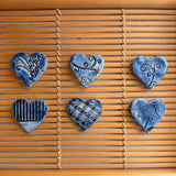 Vicky Hoffman Pottery - Heart Shape Magnets