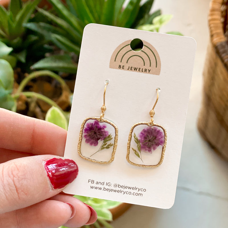 Be Jewelry Co - Daisy and Fern Pressed Earrings