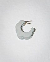 Abalone Mini Hoop Shaped Earrings - BINKY AND LULU