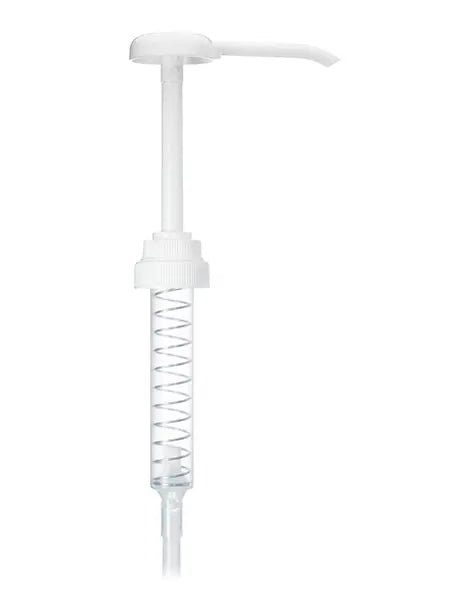 White Plastic 38-400 Down-Lock Dispensing Pump