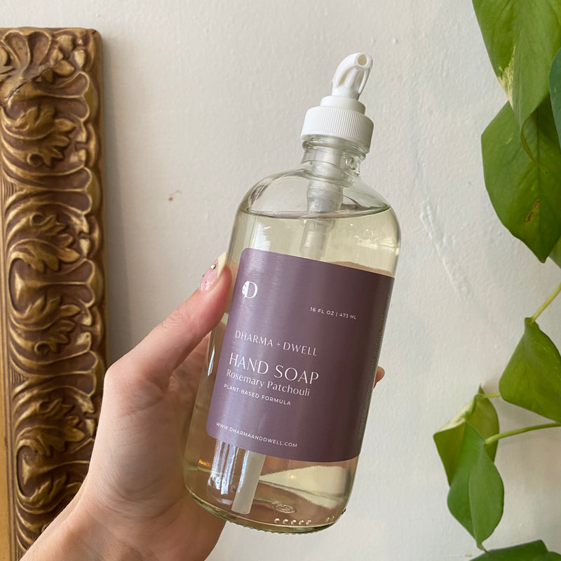 Hand Soap - Prefilled 16oz Clear Glass