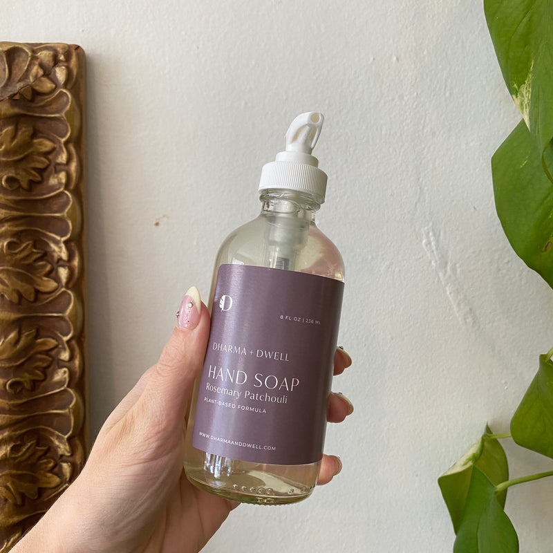 Hand Soap - Prefilled 8oz Clear Glass