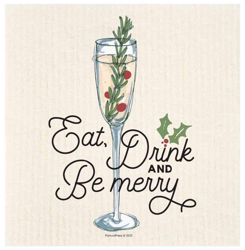 Potluck Press - Holiday Swedish Dishcloth