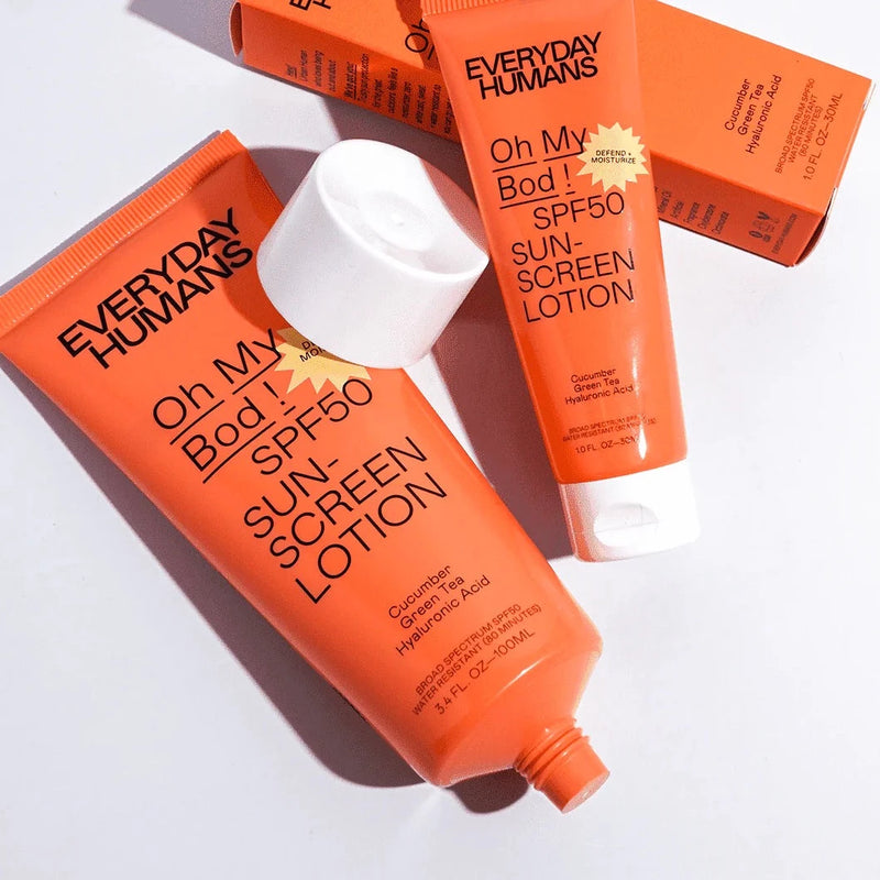 Everyday Humans - Oh My Bod! SPF50 Face BodySunscreen Lotion Mini Size 1.0 oz