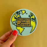 Fresh Fish - Respect Your Mother Earth Environmentalism Bumper Sticker