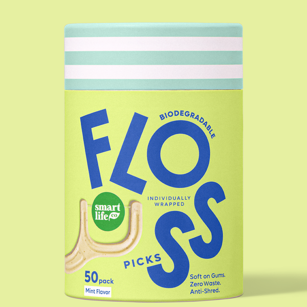 SmartLifEco - Individually Wrapped Floss Picks | 50 Pack