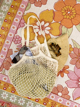 Sun Freckled Studio - French Market Bag, Reusable Grocery Bag, Mesh Produce Bag