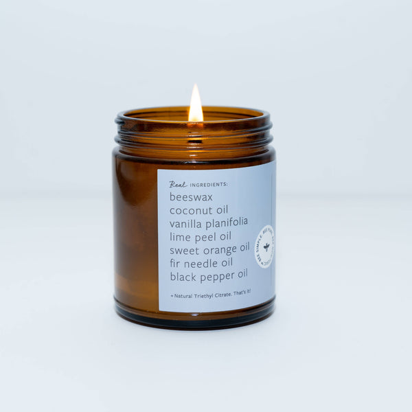 Fontana Candle Co. - Sea Salt Essential Oil Beeswax Jar Candle: Non-Toxic
