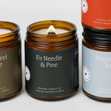 Fontana Candle Co. - Fir & Pine Essential Oil Beeswax Jar Candle: Non-Toxic