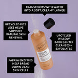 UpCircle USA - Powder-to-Foam Face Wash with Upcycled Willow Bark + Papaya
