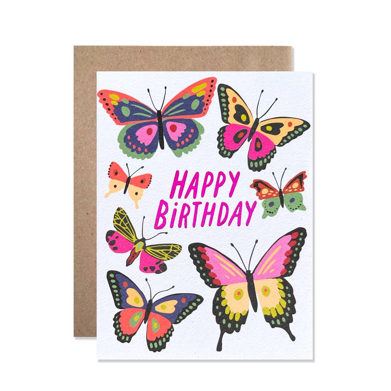 Hartland Cards - Birthday / Happy Birthday Butterflies