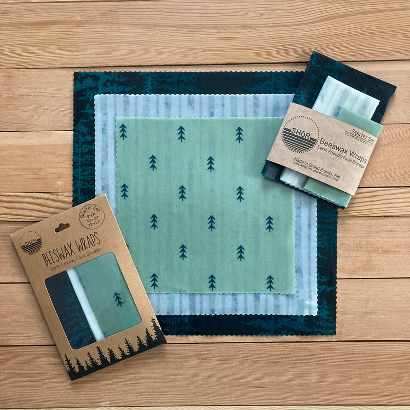 Shor - Beeswax Wrap Starter Set - Plant More Trees