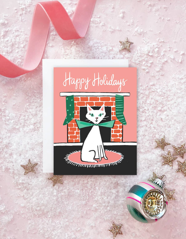Idlewild Co. - Retro Cat Holiday Greeting Card