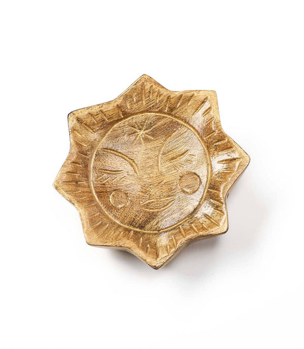 Matr Boomie Fair Trade - Chamak Sun Jewelry Tray - Metallic Painted Wood