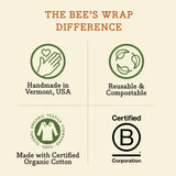 Bee's Wrap - Plant-Based Sandwich Wrap - Meadow Magic