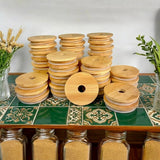 Bamboo Switch - Bamboo Mason Jar Lid | Standard with Straw Hole