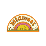 Wild Child Brand - Retro Midwest Sticker | Vintage 70s Rainbow Heartland Decal