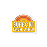 Wild Child Brand - Support Each Other Sticker | Retro Positivity Kindness
