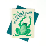 Bromstad Printing Co. - Frogot Your Birthday - Risograph Card