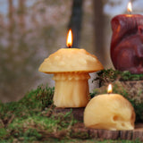 Big Dipper Wax Works - Mushroom Candles – 100% Pure Beeswax – 3 Styles