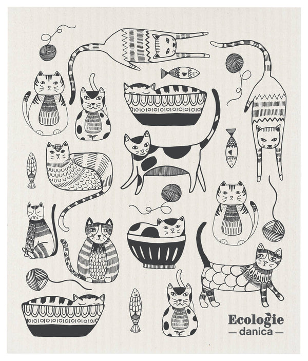 Ecologie - Purr Party Swedish Dishcloth