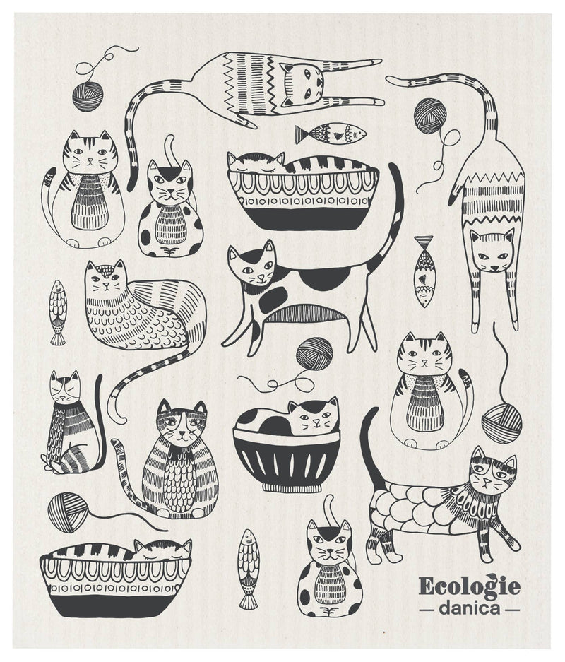 Ecologie - Purr Party Swedish Dishcloth