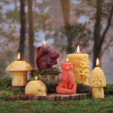 Big Dipper Wax Works - Mushroom Candles – 100% Pure Beeswax – 3 Styles