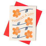 Bromstad Printing Co. - Thanks A Lot Flowers - Risograph Greeting Card