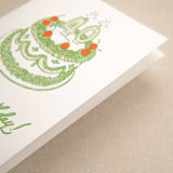 Kindred Letterpress - 40th Birthday Cake Card | Letterpress Birthday Card