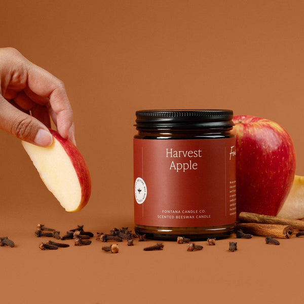 Fontana Candle Co. - Harvest Apple Beeswax & Essential Oil Jar Candle